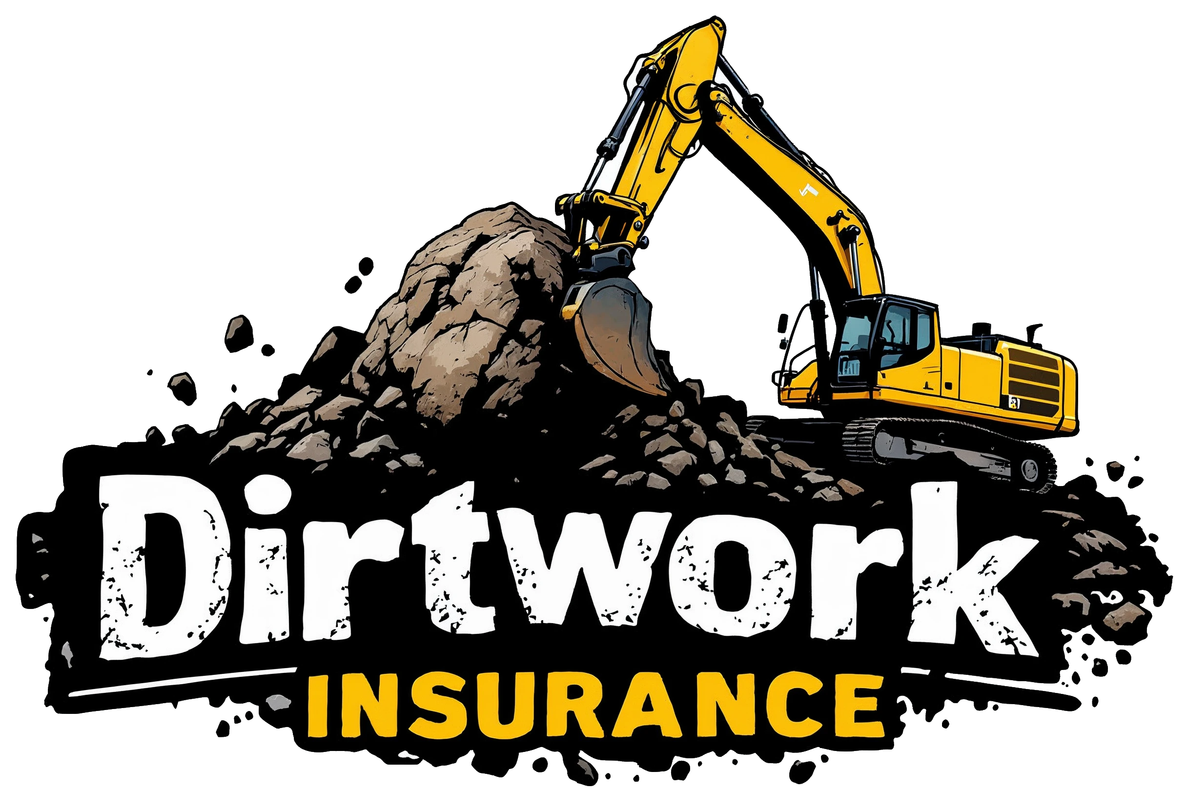 Excavation contractor reviewing insurance coverage documents on construction site
